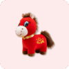 Smiling Horse Plush 12Inches