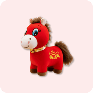 Smiling Horse Plush 8 Inches